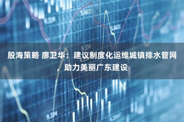 股海策略 廖卫华：建议制度化运维城镇排水管网，助力美丽广东建设