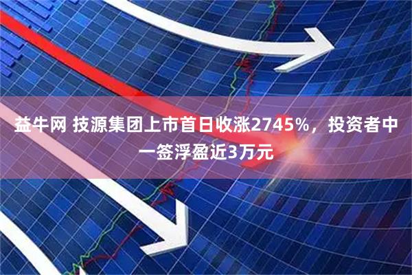 益牛网 技源集团上市首日收涨2745%，投资者中一签浮盈近3万元